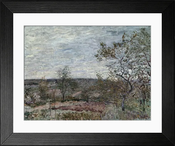Framed Print : SISLEYAlfred (1839-1899). Windy Day at Veneux. 1882. Impressionism. Oil on canvas. RUSSIA. Saint Petersburg. State Hermitage Museum Framed Print : SISLEYAlfred (1839-1899). Windy Day at Veneux. 1882. Impressionism. Oil on canvas. RUSSIA. Saint Petersburg. State Hermitage Museum