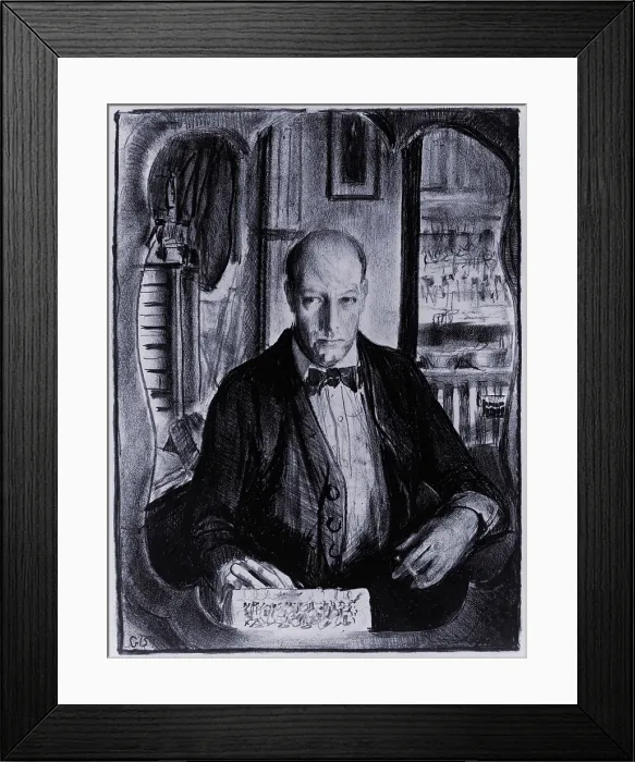 Framed Print : Self-portrait of George Bellows (1882-1925), American realist painter of the Ashcan school, whose subjects were taken from all levels of society Framed Print : Self-portrait of George Bellows (1882-1925), American realist painter of the Ashcan school, whose subjects were taken from all levels of society