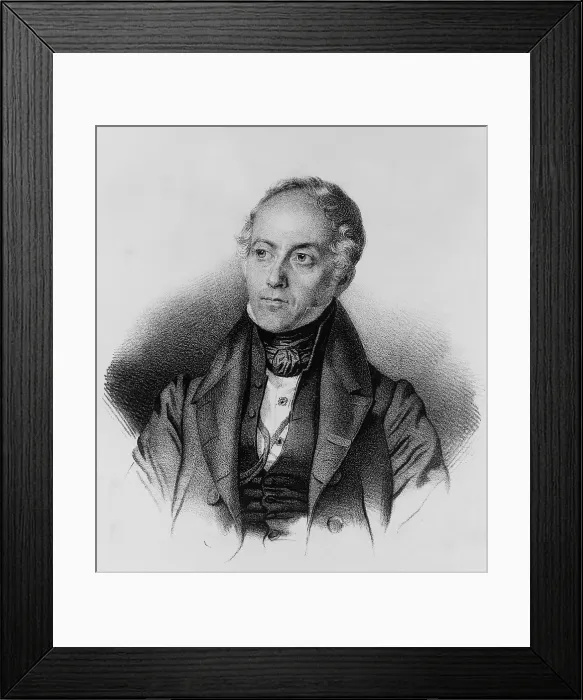 Framed Print : Francois Guizot (1787-1874), French historian who advocated constitutional monarchy following the fall of Napoleon