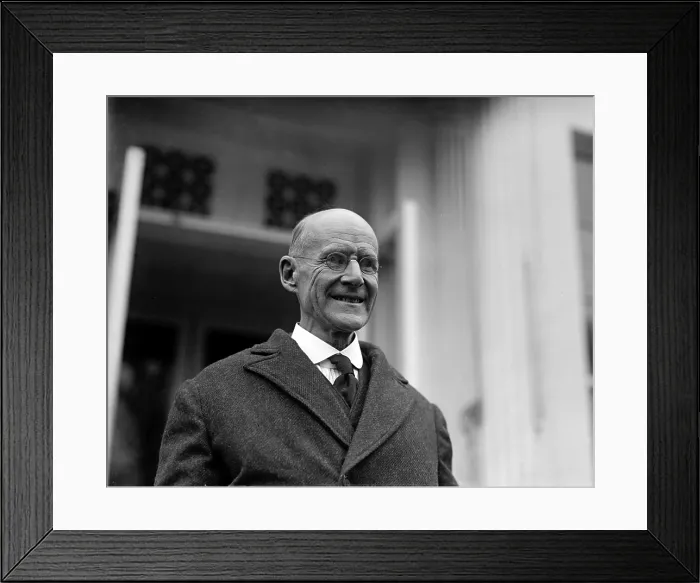 Framed Print : Eugene Debs leaving the White House after meeting Republican President Warren G. Harding, who commuted Debs Espionage Act of 1917 sentence to time served. December 26, 1921 Framed Print : Eugene Debs leaving the White House after meeting Republican President Warren G. Harding, who commuted Debs Espionage Act of 1917 sentence to time served. December 26, 1921