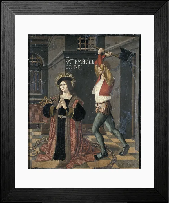 Framed Print : RAMIREZJuan; RAMIREZJuan. Degollacin de San Hermenegildo. ca. 1515; Degollacin de San Hermenegildo. ca. 1515. Altarpiece of the Polyptych of the Martyrs