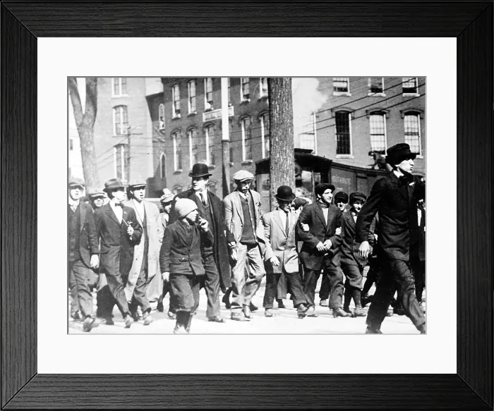 Framed Print : Big Bill Haywood, leads Lowell strike parade. Lowell, Massachusetts, 1912