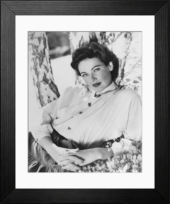 Framed Print : BLACK WIDOW, Gene Tierney, 1954, TM & Copyright 20th Century Fox Film Corp. / courtesy Everett Collection Framed Print : BLACK WIDOW, Gene Tierney, 1954, TM & Copyright 20th Century Fox Film Corp. / courtesy Everett Collection