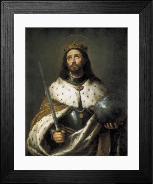 Framed Print : MURILLO, Bartolome Esteban (1617-1682). Saint Ferdinand. Baroque art. Oil on canvas. SPAIN. Sevilla. Biblioteca Colombina y Capitular (Columbus and Cathedral Library) Framed Print : MURILLO, Bartolome Esteban (1617-1682). Saint Ferdinand. Baroque art. Oil on canvas. SPAIN. Sevilla. Biblioteca Colombina y Capitular (Columbus and Cathedral Library)