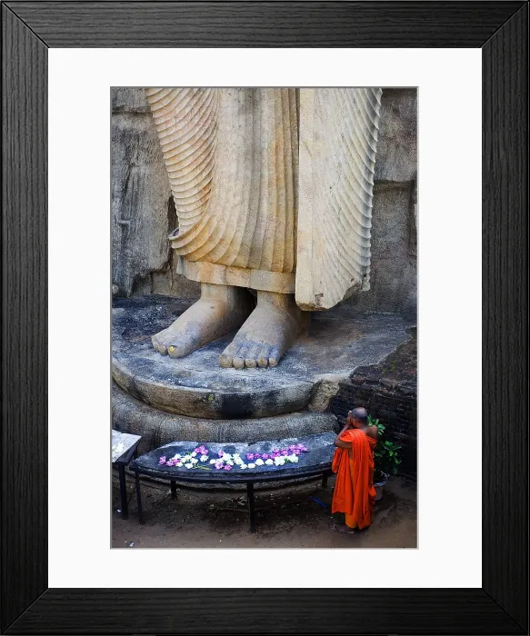 Framed Print : SRI LANKA. Aukana. Aukana Buddha (5th c.), 12 m. high. AISA / Everett Collection**US SALES ONLY** Framed Print : SRI LANKA. Aukana. Aukana Buddha (5th c.), 12 m. high. AISA / Everett Collection**US SALES ONLY**