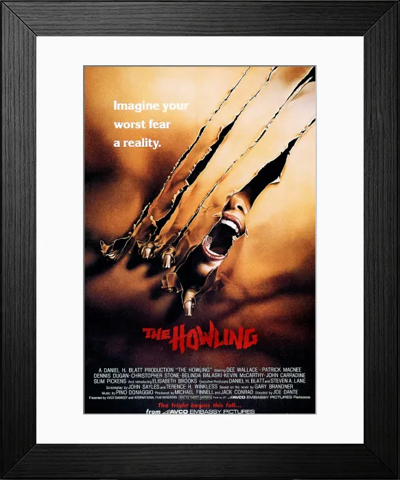 Framed Print : THE HOWLING, poster, 1981, (c) Avco Embassy / Courtesy: Everett Collection Framed Print : THE HOWLING, poster, 1981, (c) Avco Embassy / Courtesy: Everett Collection