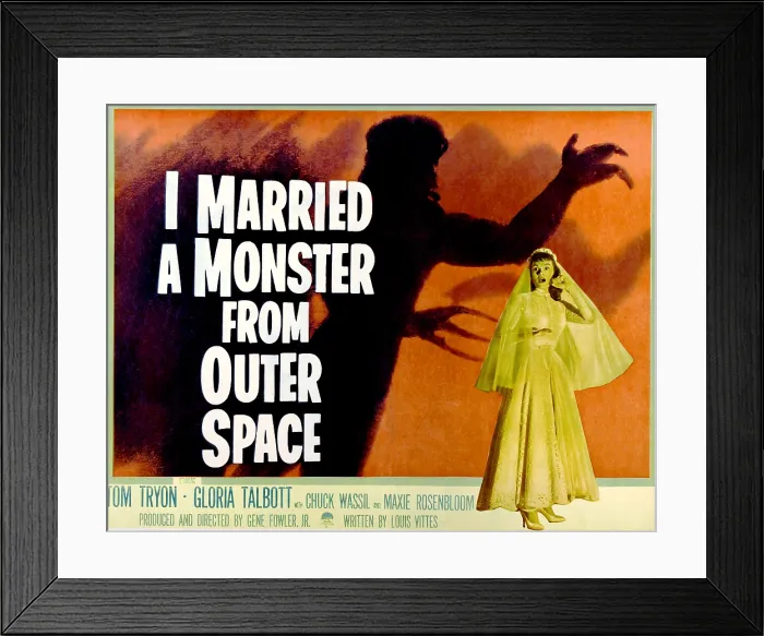 Framed Print : I MARRIED A MONSTER FROM OUTER SPACE, Gloria Talbott, 1958 Framed Print : I MARRIED A MONSTER FROM OUTER SPACE, Gloria Talbott, 1958