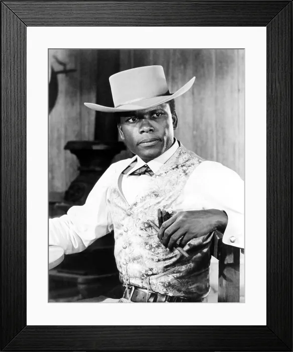 Framed Print : DUEL AT DIABLO, Sidney Poitier, 1966
