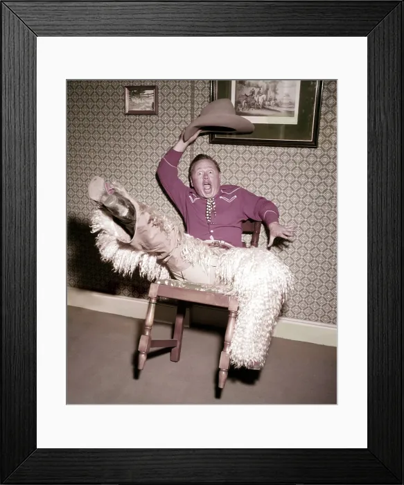 Framed Print : GIRL CRAZY, Mickey Rooney, on-set, 1943