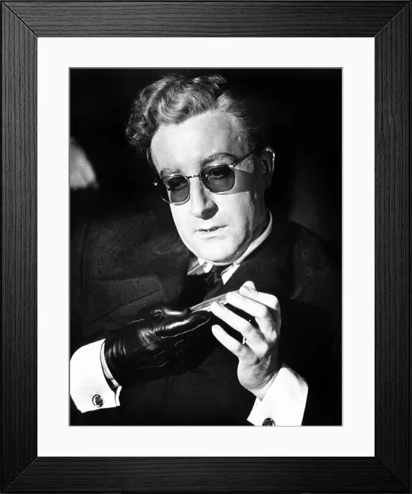 Framed Print : DR. STRANGELOVE, (aka DR. STRANGELOVE OR: HOW I LEARNED TO STOP WORRYING AND LOVE THE BOMB), Peter Sellers, 1964 Framed Print : DR. STRANGELOVE, (aka DR. STRANGELOVE OR: HOW I LEARNED TO STOP WORRYING AND LOVE THE BOMB), Peter Sellers, 1964