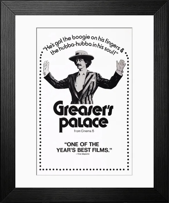 Framed Print : GREASER'S PALACE, US poster art, Allan Arbus, 1972