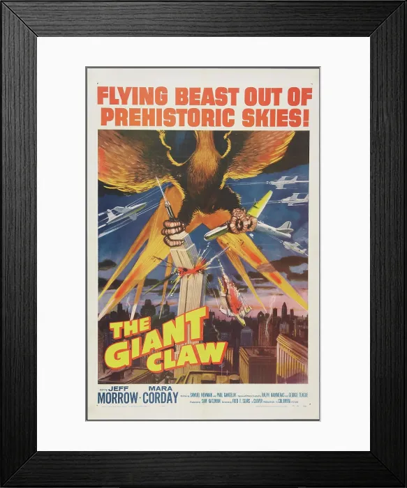 Framed Print : THE GIANT CLAW, poster, 1957 Framed Print : THE GIANT CLAW, poster, 1957