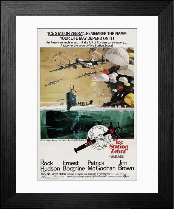 Framed Print : ICE STATION ZEBRA, US poster, 1968