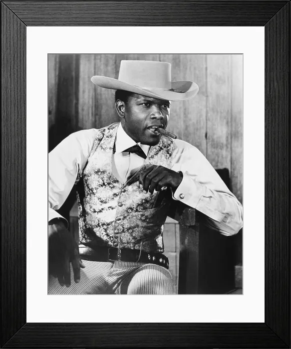 Framed Print : DUEL AT DIABLO, Sidney Poitier, 1966 Framed Print : DUEL AT DIABLO, Sidney Poitier, 1966