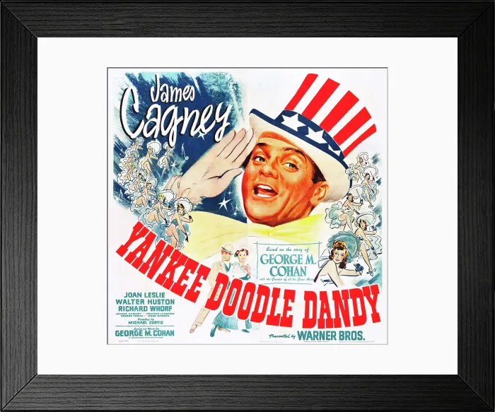Framed Print : YANKEE DOODLE DANDY, US poster, James Cagney, 1942