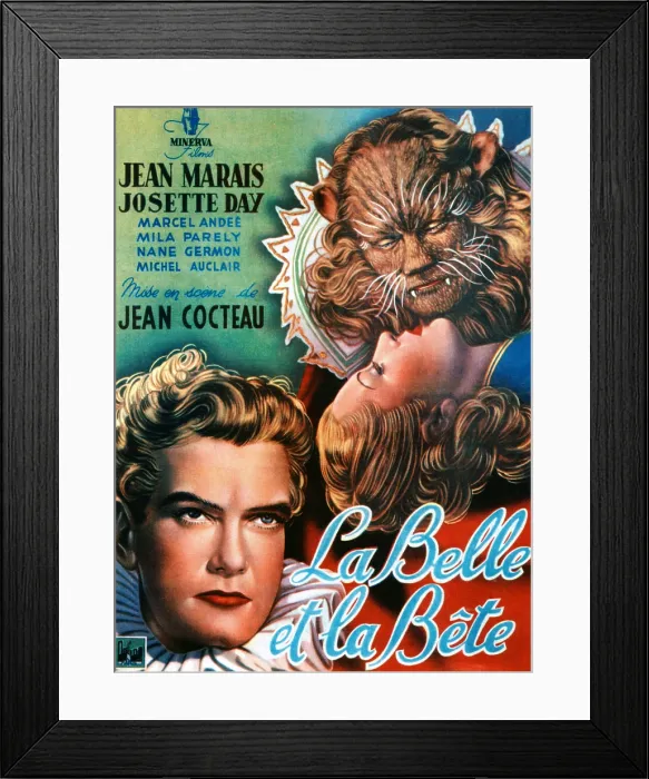 Framed Print : BEAUTY AND THE BEAST, (aka LA BELLE ET LA BETE), Jean Marais, Josette Day, 1946 Framed Print : BEAUTY AND THE BEAST, (aka LA BELLE ET LA BETE), Jean Marais, Josette Day, 1946