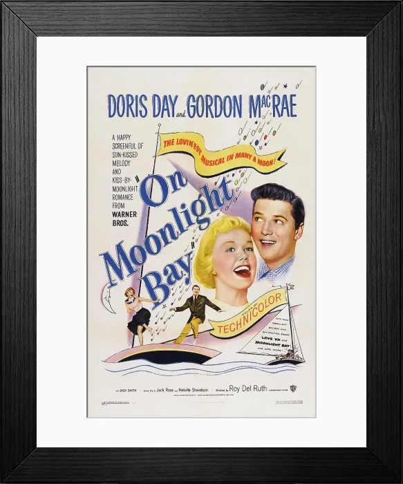 Framed Print : ON MOONLIGHT BAY, US poster art, from left: Doris Day, Gordon MacRae, 1951