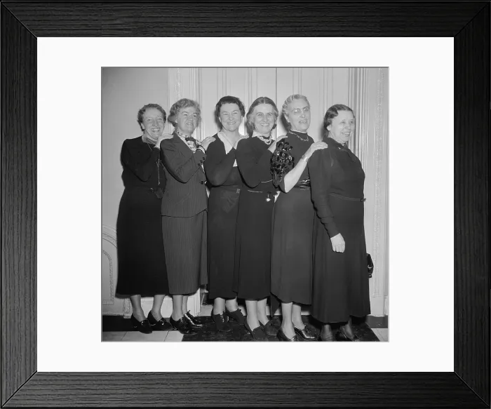 Framed Print : Women members of the 75th Congress. Left to right: Rep. Caroline O'Day of New York; Rep. Edith Nourse Rogers of Massachusetts; Rep. Mary T. Norton of New Jersey; Rep