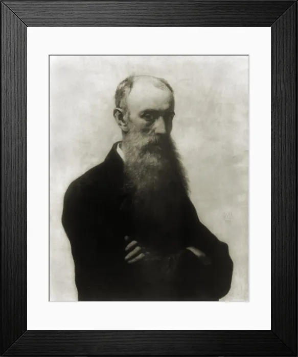 Framed Print : William Morris Hunt (1824-1879), American painter, educated in France, and influenced by Corot and the Barbizons