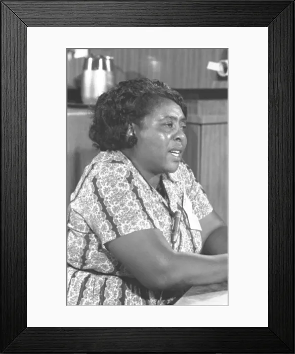 Framed Print : Fannie Lou Hamer (1917-1977)