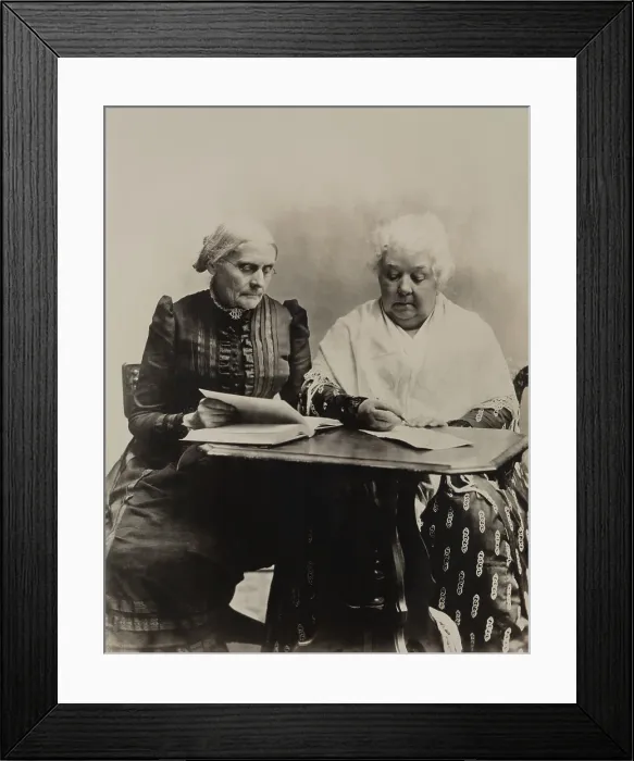 Framed Print : Susan B. Anthony and Elizabeth Cady Stanton were the two great leaders of the 19th century American Women's Suffrage and Equal Rights cause. Ca. 1891 Framed Print : Susan B. Anthony and Elizabeth Cady Stanton were the two great leaders of the 19th century American Women's Suffrage and Equal Rights cause. Ca. 1891