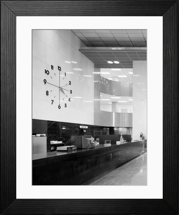 Framed Print : Wall Clock, Philadelphia Saving Fund Society, Philadelphia, Pa, ca. 1929