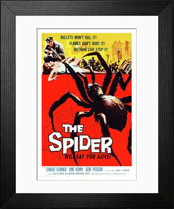 Framed Print : EARTH VS. THE SPIDER, (aka THE SPIDER), US poster art, 1958 Framed Print : EARTH VS. THE SPIDER, (aka THE SPIDER), US poster art, 1958
