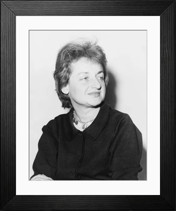Framed Print : Betty Friedan (1921-2006), feminist author of THE FEMININE MYSTIQUE, a bestselling 1963 book Framed Print : Betty Friedan (1921-2006), feminist author of THE FEMININE MYSTIQUE, a bestselling 1963 book