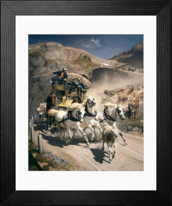 Framed Print : KOLLER, Rudolf (1828-1905); KOLLER, Rudolf (1828-1905); MARTIN, Pierre Denis, called 'the Younger' (1663-1742); TRUMBULL, John (1756-1843); HAUER