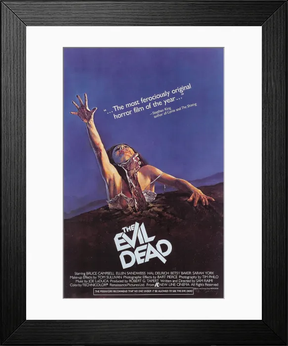 Framed Print : THE EVIL DEAD, poster, 1983, (c) New Line Cinema  /  Courtesy: Everett Collection