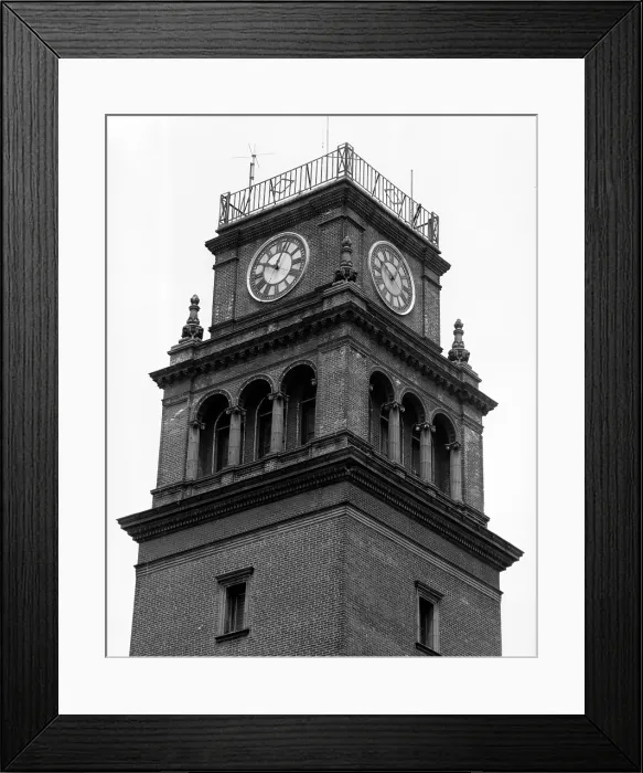 Framed Print : City Hall Clock Tower, Atlantic City, NJ. Built 1901, demolished 1969