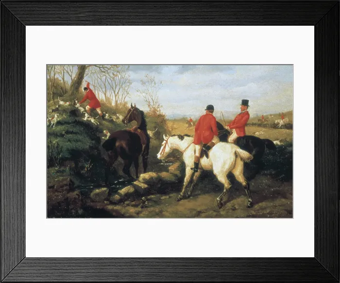 Framed Print : HERBERTEEdward Benjamin (1857-1893). Hunt scenes. The Kill. Oil on canvas. AISA / Everett Collection (15564)**US SALES ONLY**
