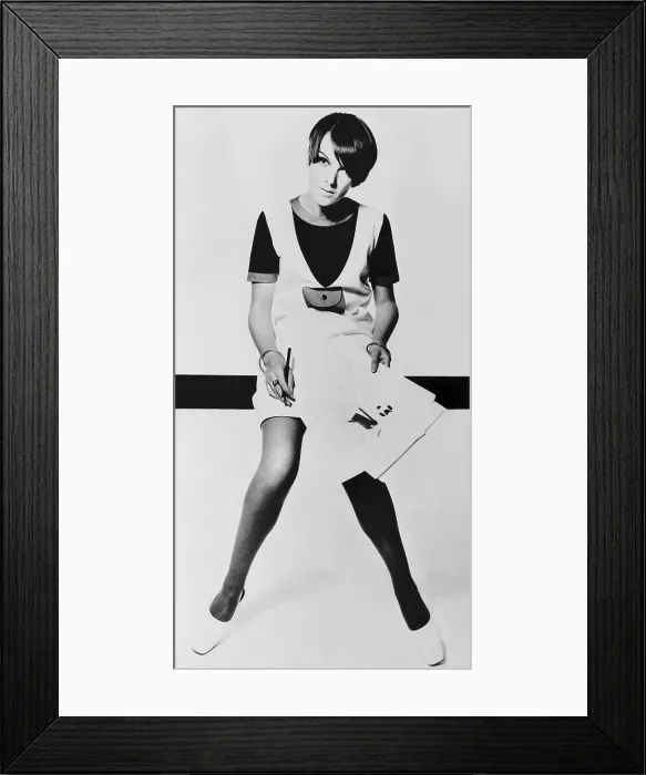 Framed Print : Mary Quant, British mod fashion designer. 1967 Framed Print : Mary Quant, British mod fashion designer. 1967