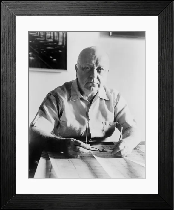 Framed Print : Virgil Thomson (1896-1989), modernist American composer and critic. 1960