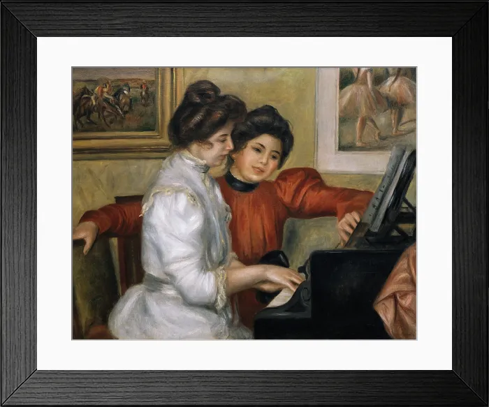 Framed Print : RENOIRPierre-Auguste (1841-1919). Yvonne and Christine Lerolle at the piano. ca. 1897. Impressionism. Oil on canvas. FRANCE. Paris. Orangerie Museum Framed Print : RENOIRPierre-Auguste (1841-1919). Yvonne and Christine Lerolle at the piano. ca. 1897. Impressionism. Oil on canvas. FRANCE. Paris. Orangerie Museum