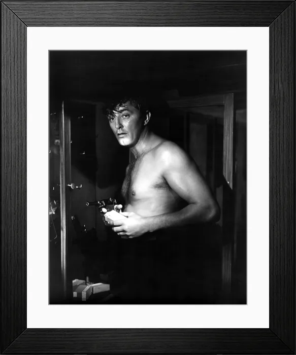 Framed Print : HIS KIND OF WOMAN, Robert Mitchum, 1951