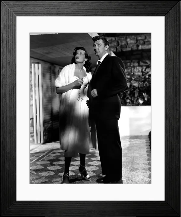 Framed Print : HIS KIND OF WOMAN, Jane Russell, Robert Mitchum, 1951