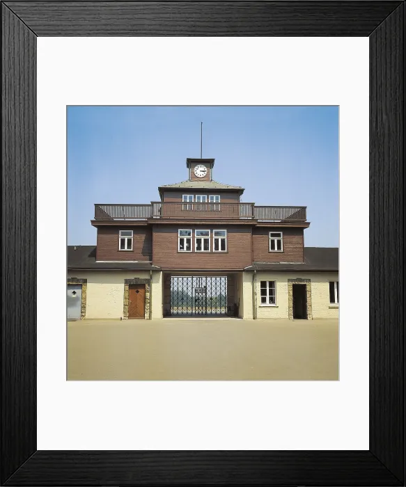 Framed Print : GERMANY. Buchenwald. Concentration camp of Buchenwaldbuilded in 1937. Entry door. AISA / Everett Collection (34590)**US SALES ONLY**