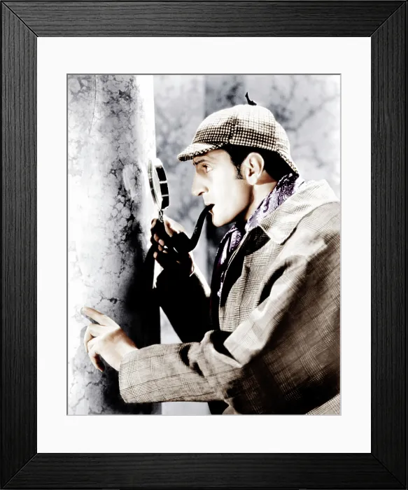 Framed Print : THE ADVENTURES OF SHERLOCK HOLMES, Basil Rathbone, 1939 Framed Print : THE ADVENTURES OF SHERLOCK HOLMES, Basil Rathbone, 1939