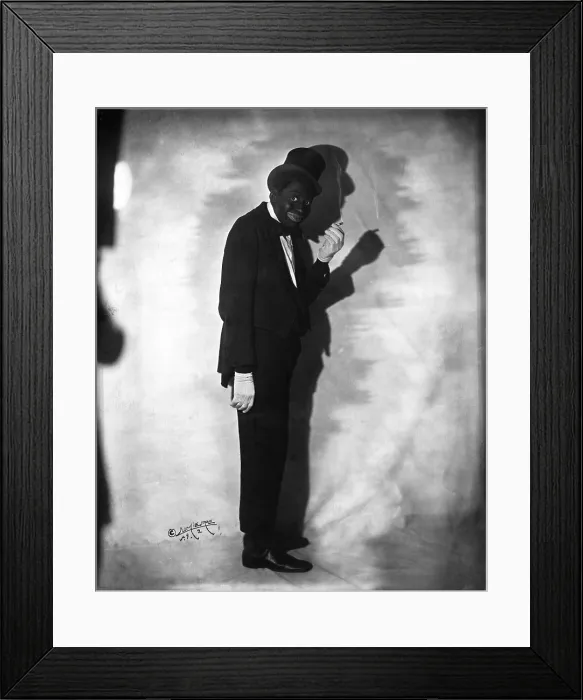 Framed Print : Bert Williams (1874-1922), Caribbean born African American was the most successful turn of the century African American stage entertainers