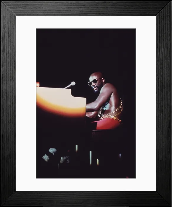 Framed Print : Isaac Hayes performs in Chicago during the annual Black Expo organized by Operation Push the African American non-profit organized by Jesse Jackson. Oct 1973 Framed Print : Isaac Hayes performs in Chicago during the annual Black Expo organized by Operation Push the African American non-profit organized by Jesse Jackson. Oct 1973