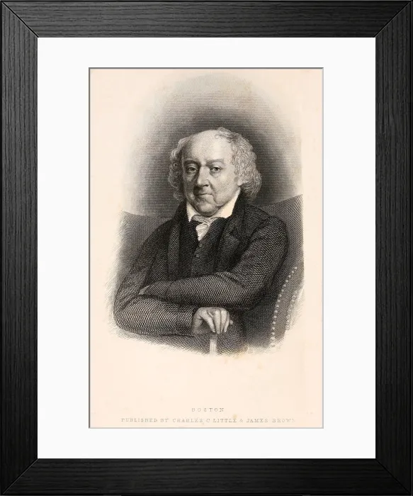 Framed Print : John Adams 1735-1826 in his later years