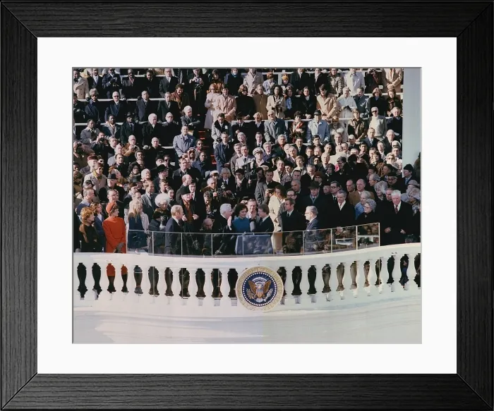 Framed Print : Jimmy Carter's 1976 inauguration was the last one held on the East Portico of the U. S. Capitol