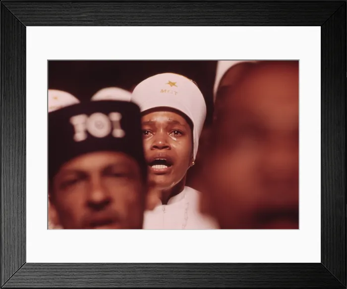 Framed Print : A Black Muslim woman reacts to Elijah Muhammad's Annual Savior's Day message Framed Print : A Black Muslim woman reacts to Elijah Muhammad's Annual Savior's Day message
