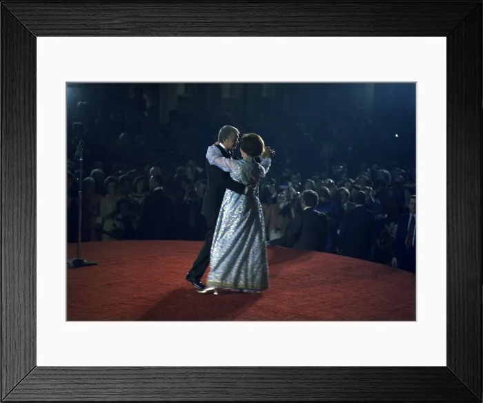 Framed Print : President and Rosalynn Carter dancing at Inaugural Ball. Mrs