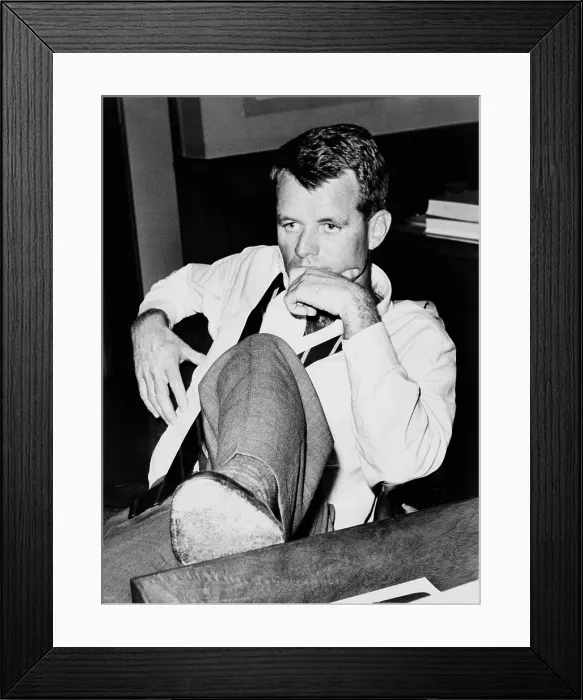 Framed Print : Attorney General Robert F. Kennedy, seated at desk, in 1961 Framed Print : Attorney General Robert F. Kennedy, seated at desk, in 1961