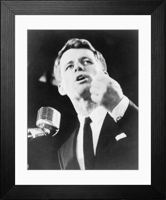 Framed Print : Robert F. Kennedy making his acceptance speech as candidate for U.S. Senate, in New York City. 1964 Framed Print : Robert F. Kennedy making his acceptance speech as candidate for U.S. Senate, in New York City. 1964