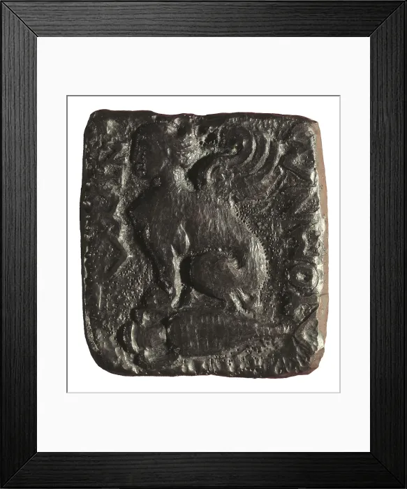 Framed Print : Double mina from Chios with an harpy. Coin. SPAIN. Barcelona. Numismatic Cabinet of Catalonia. AISA / Everett Collection**US SALES ONLY**