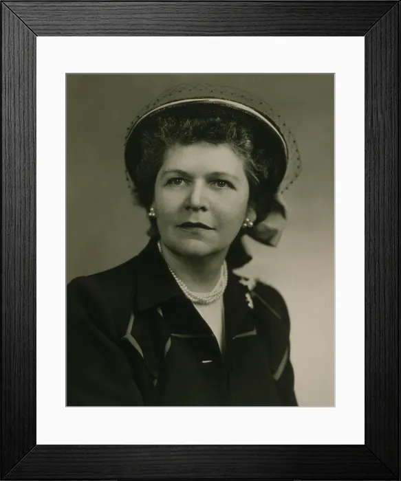 Framed Print : Georgia Neese Clark Gray (1900-1995), was the first woman Treasurer of the United States, serving from 1949 to 1953