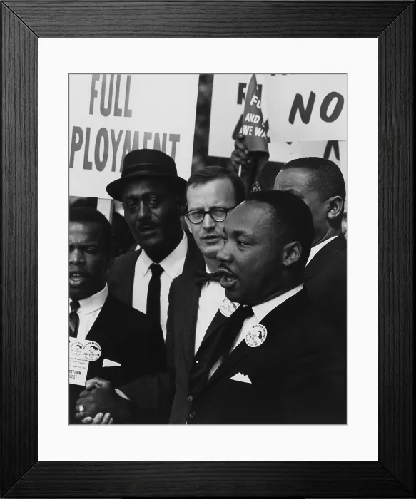 Framed Print : 1963 March on Washington. Martin Luther King and other leaders of the March singing on the steps of the Lincoln Memorial. Aug. 28, 1963 Framed Print : 1963 March on Washington. Martin Luther King and other leaders of the March singing on the steps of the Lincoln Memorial. Aug. 28, 1963